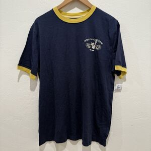 Disney Mens TShirt M Medium Blue Yellow Mickey Mouse Summer Tee Shirt New